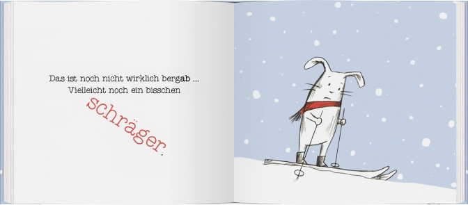 Hase fährt Ski