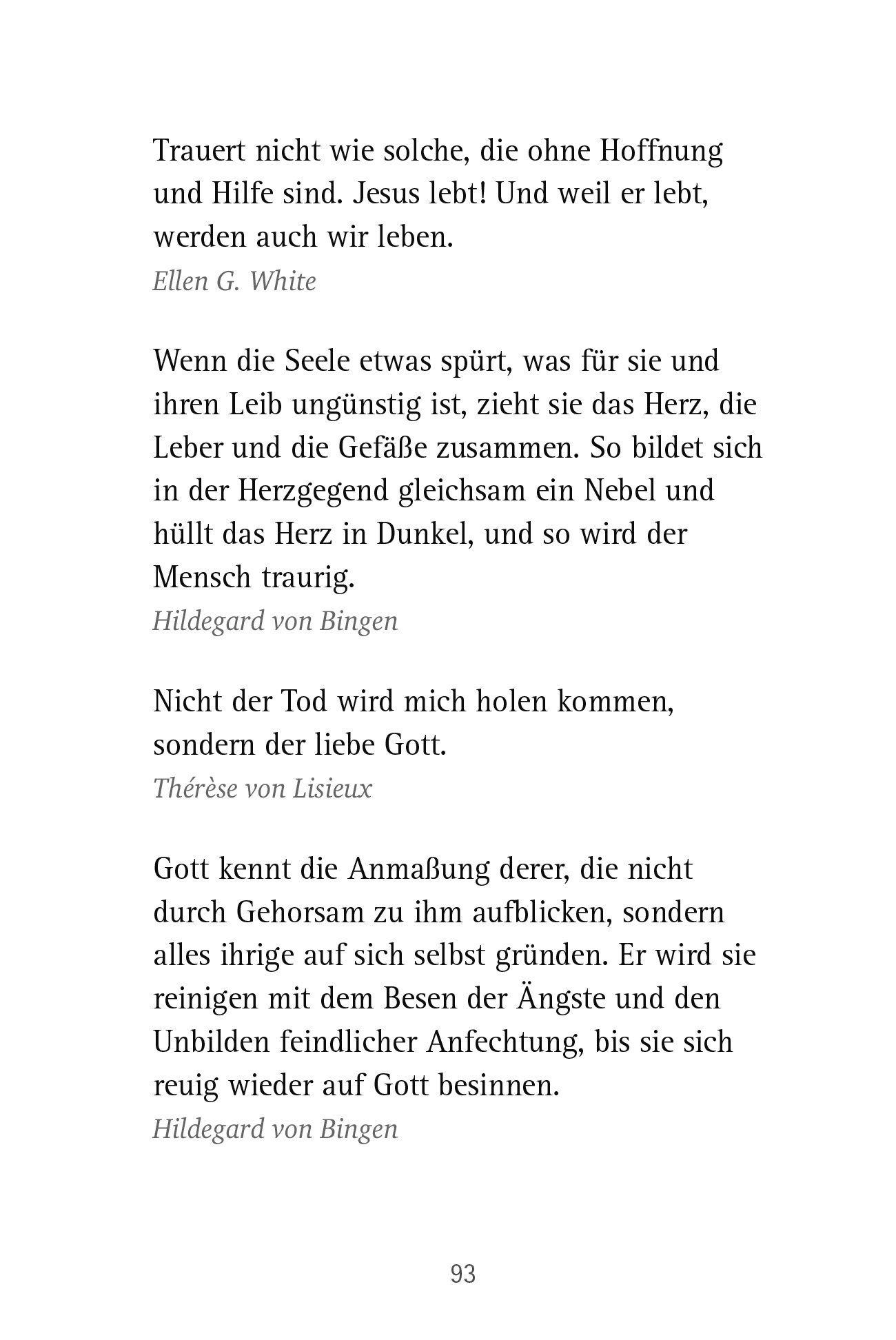 Zitate christlicher Mystikerinnen, Kirchenmütter Zitate christlicher Mystikerinnen, Kirchenmütter