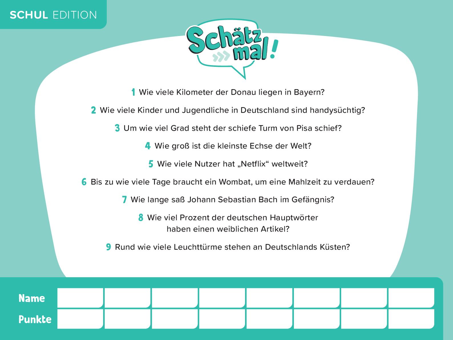 Schätz mal! Schul Edition