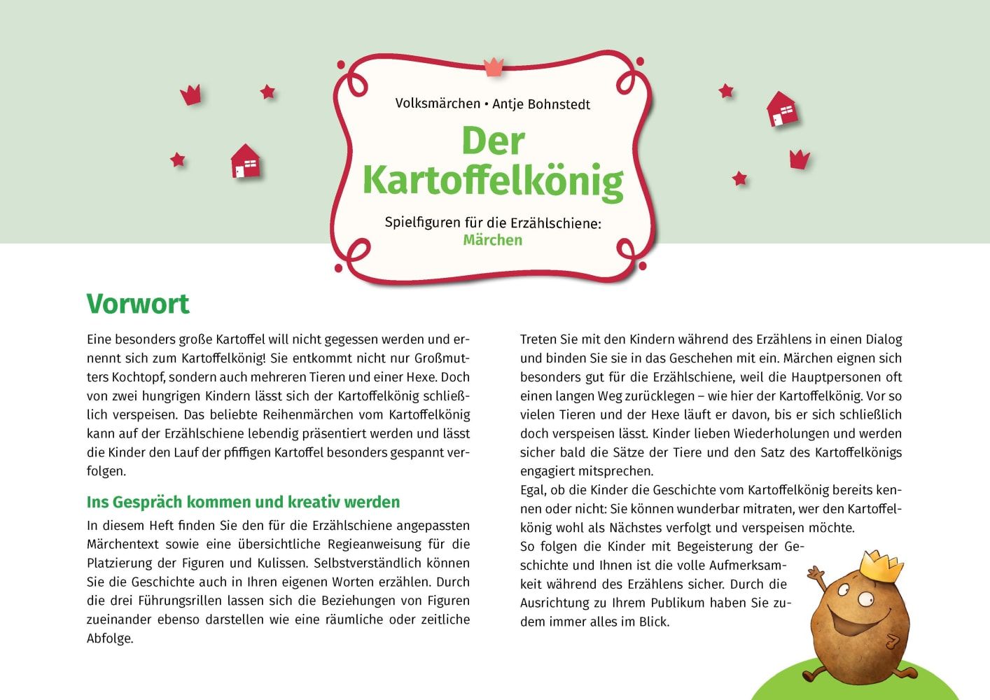 Der Kartoffelkönig. Erzählschienen-Figurenset