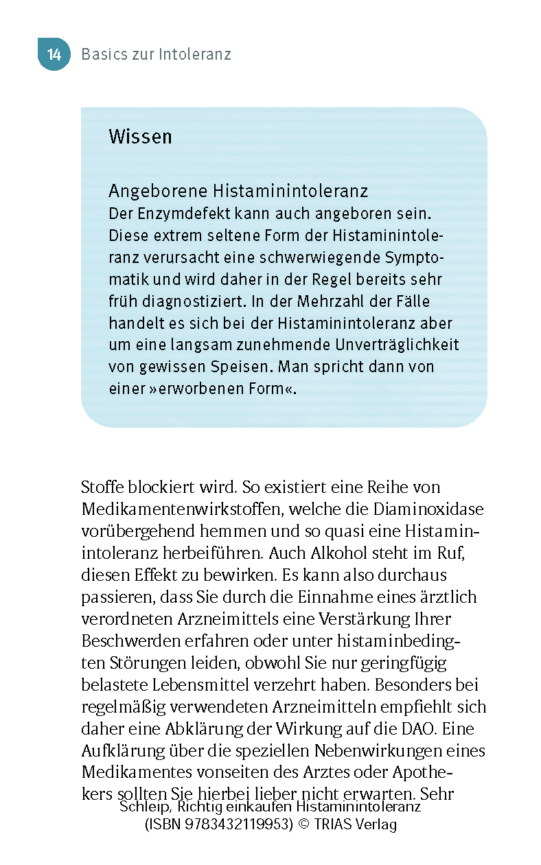 Richtig einkaufen Histamin-Intoleranz