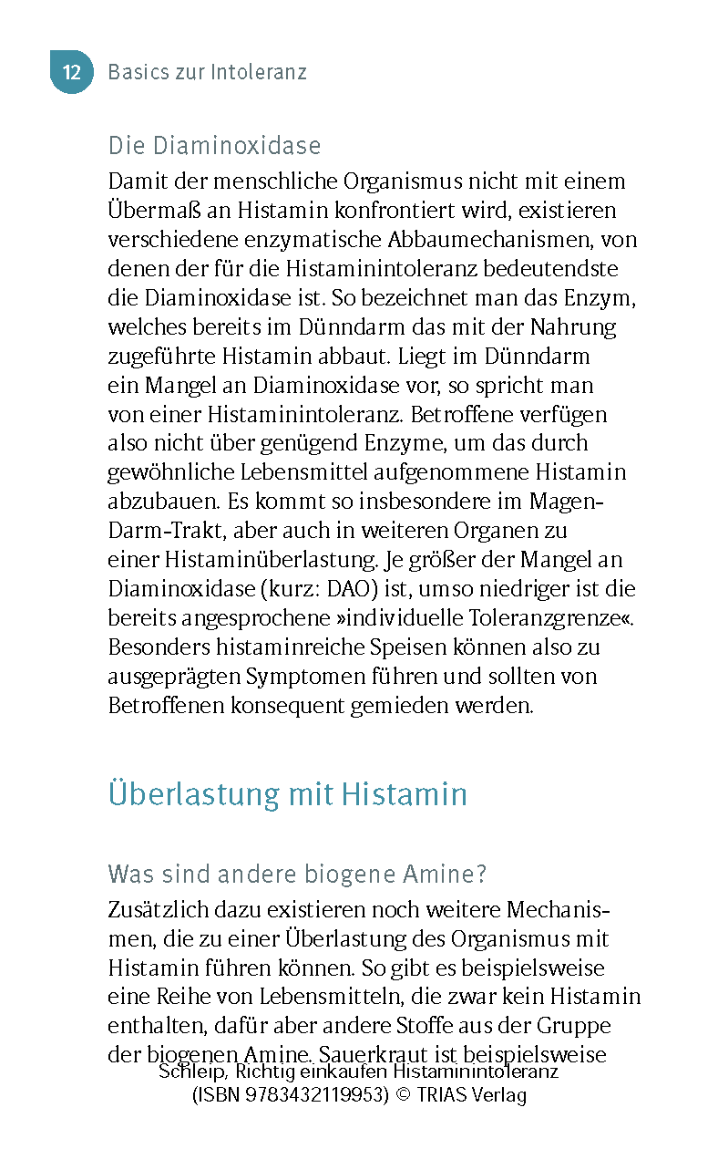 Richtig einkaufen Histamin-Intoleranz