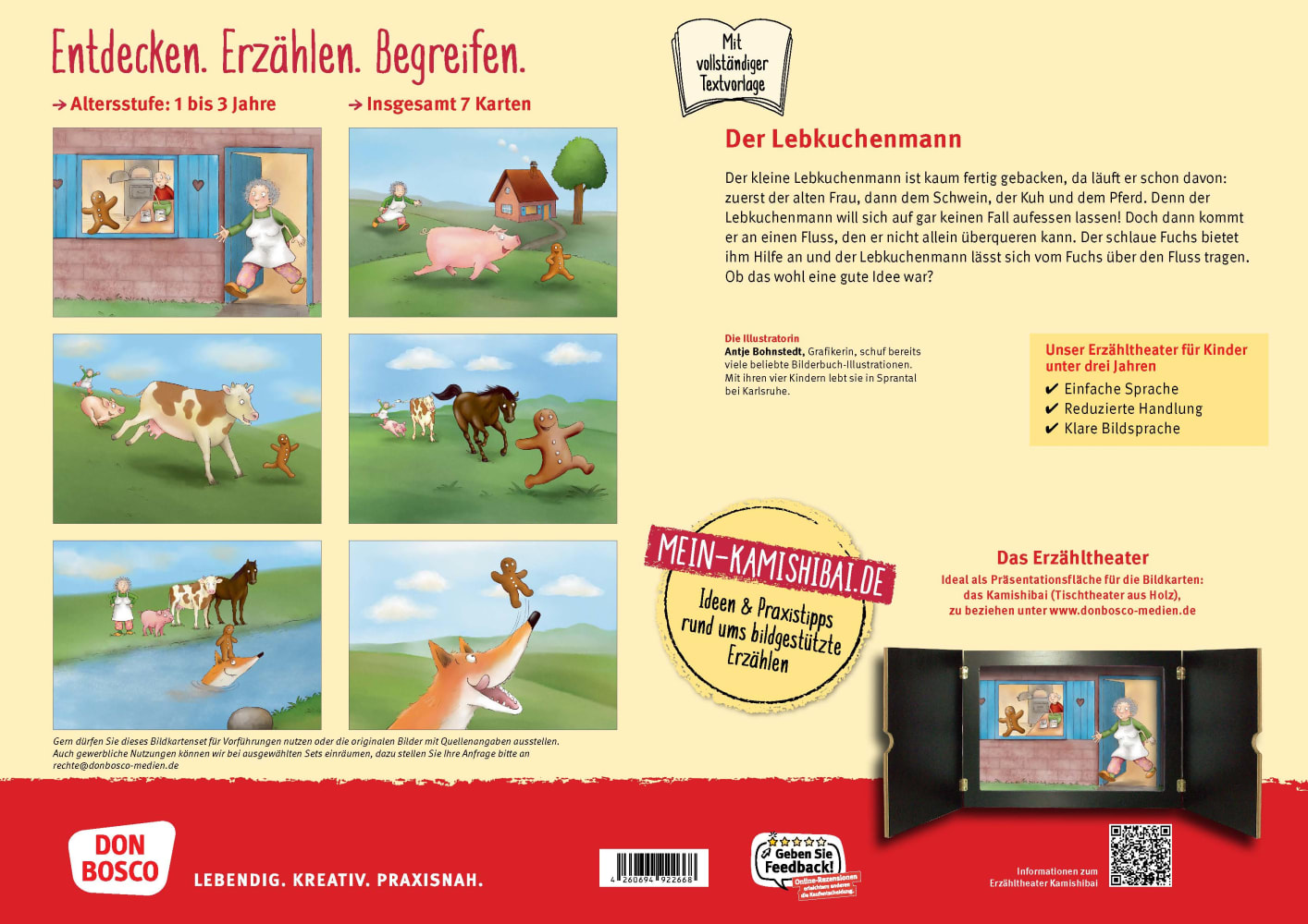 Der Lebkuchenmann. Kamishibai Bildkartenset