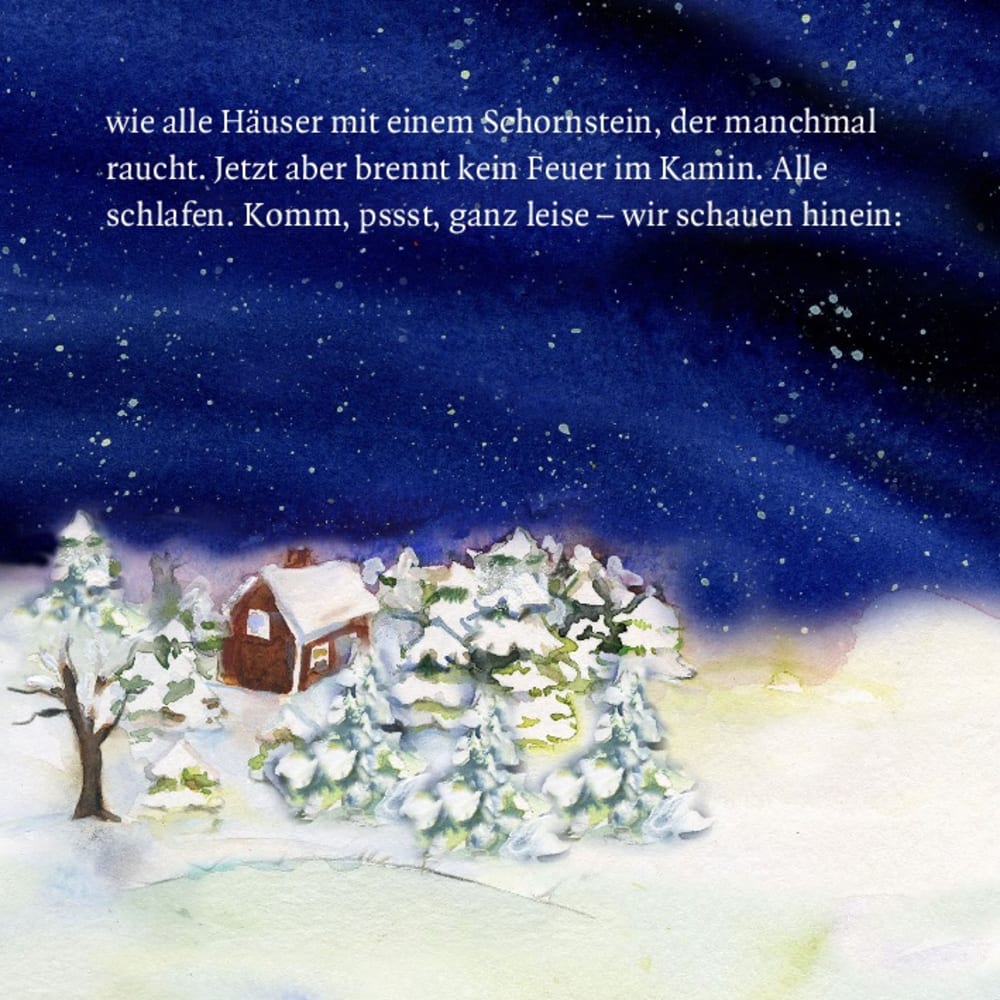 Als Santa Claus mit dem Schlitten kam. Mini-Bilderbuch