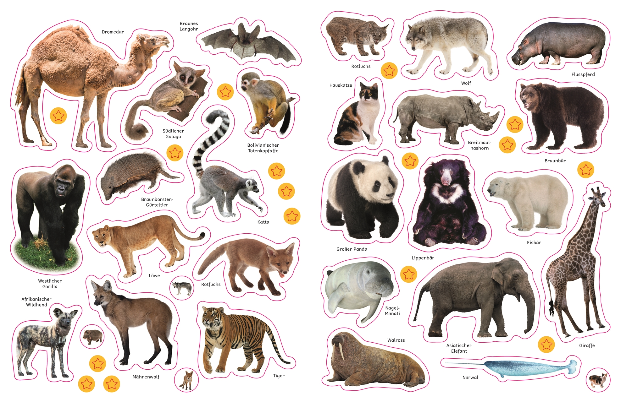 Sticker-Lexikon. Tiere