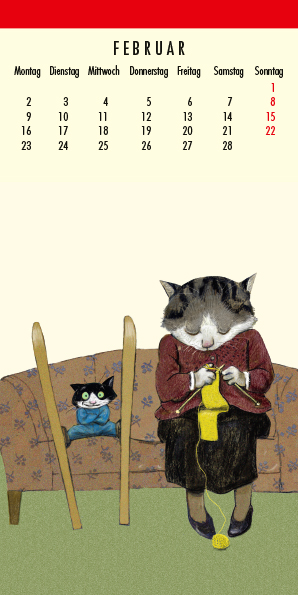 Wolf Erlbruchs Postkartenkalender 2026