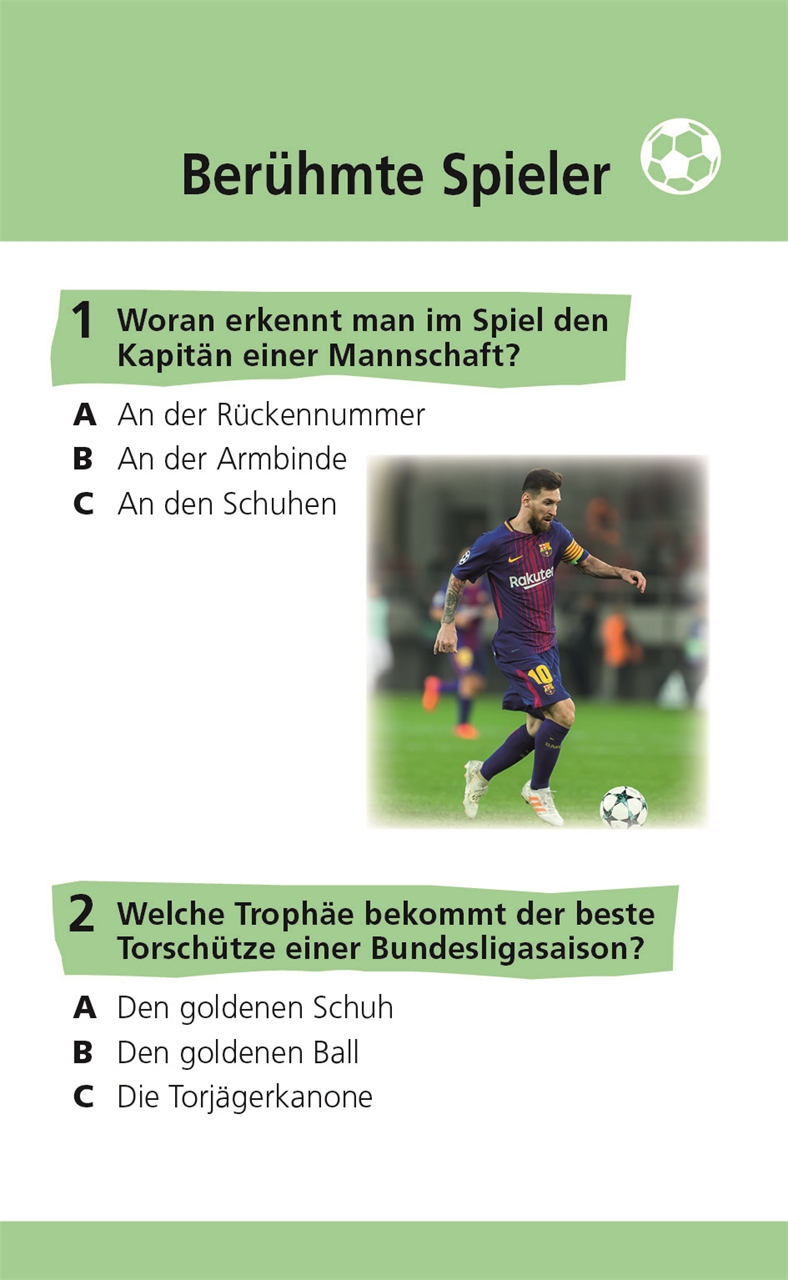 memo Quiz. Fußball