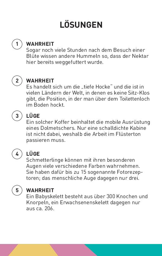 Wahr oder nicht? - Das Quiz-Spiel I ab 10 Jahren