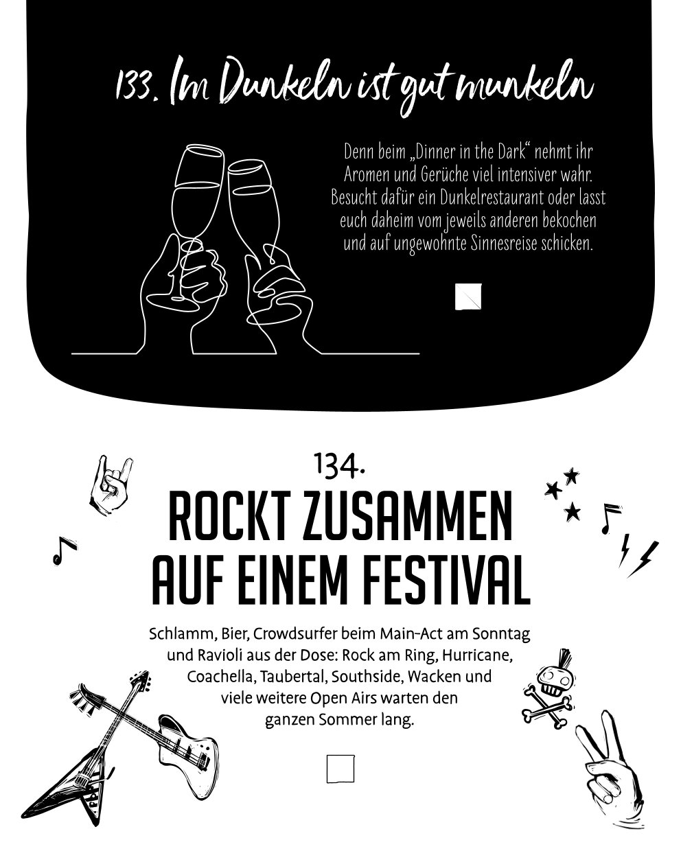 Die NEUE Bucket List für Paare