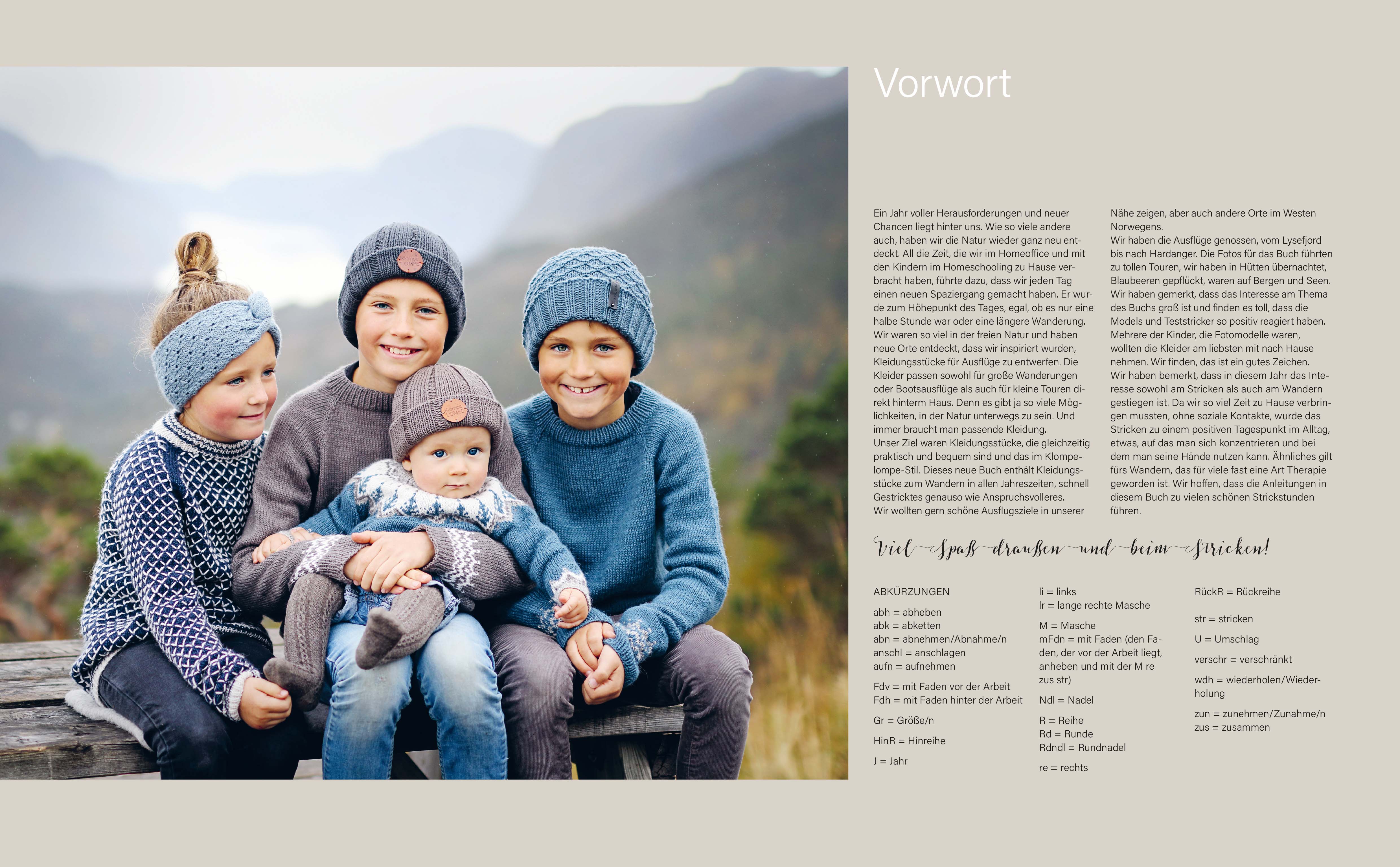 Klompelompe Outdoor-Maschen. Pullover und Accessoires fürs Leben draußen