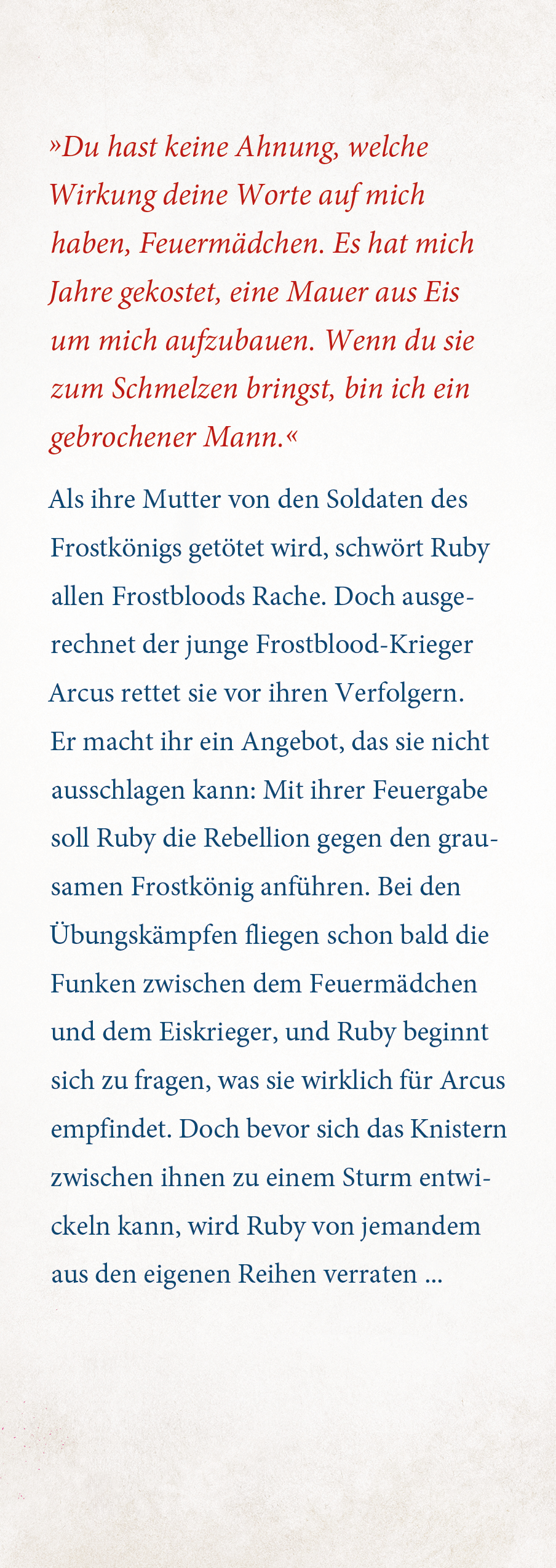Fire & Frost, Band 1: Vom Eis berührt Fire & Frost, Band 1: Vom Eis berührt
