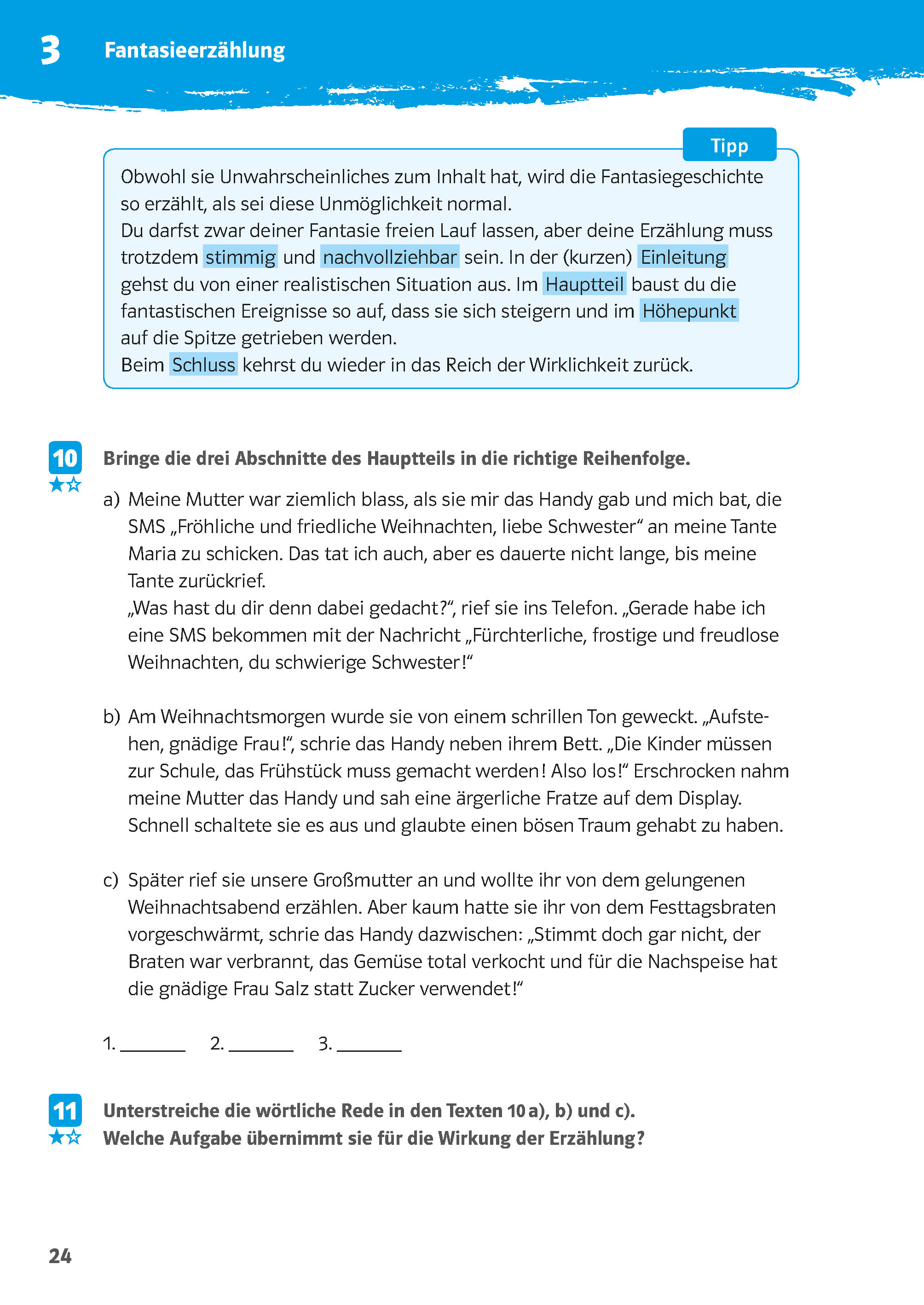 Klett 10-Minuten-Training Deutsch Aufsatz Texte schreiben 5./6. Klasse