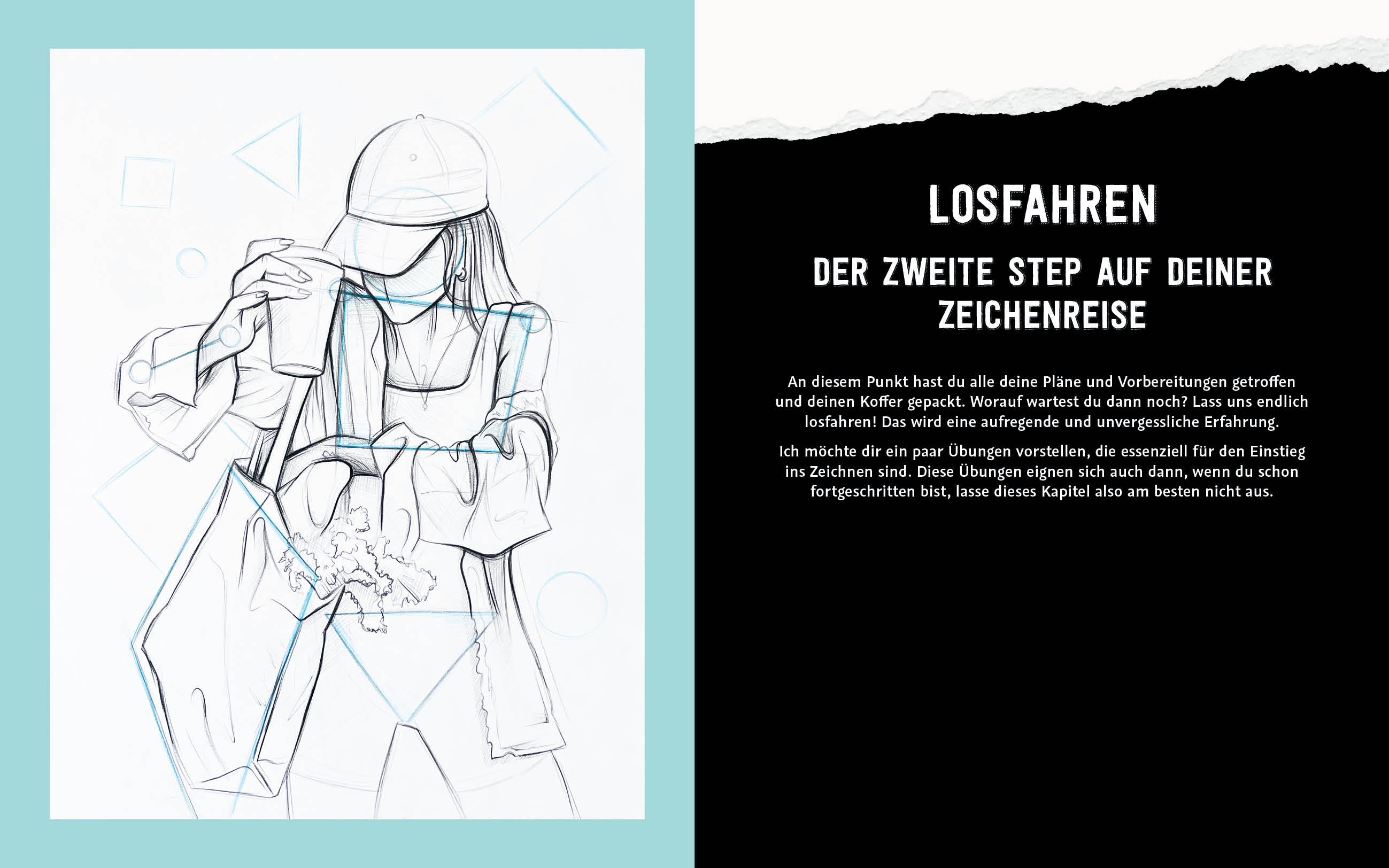 Zeichenreise – Motive vom Urknall bis heute