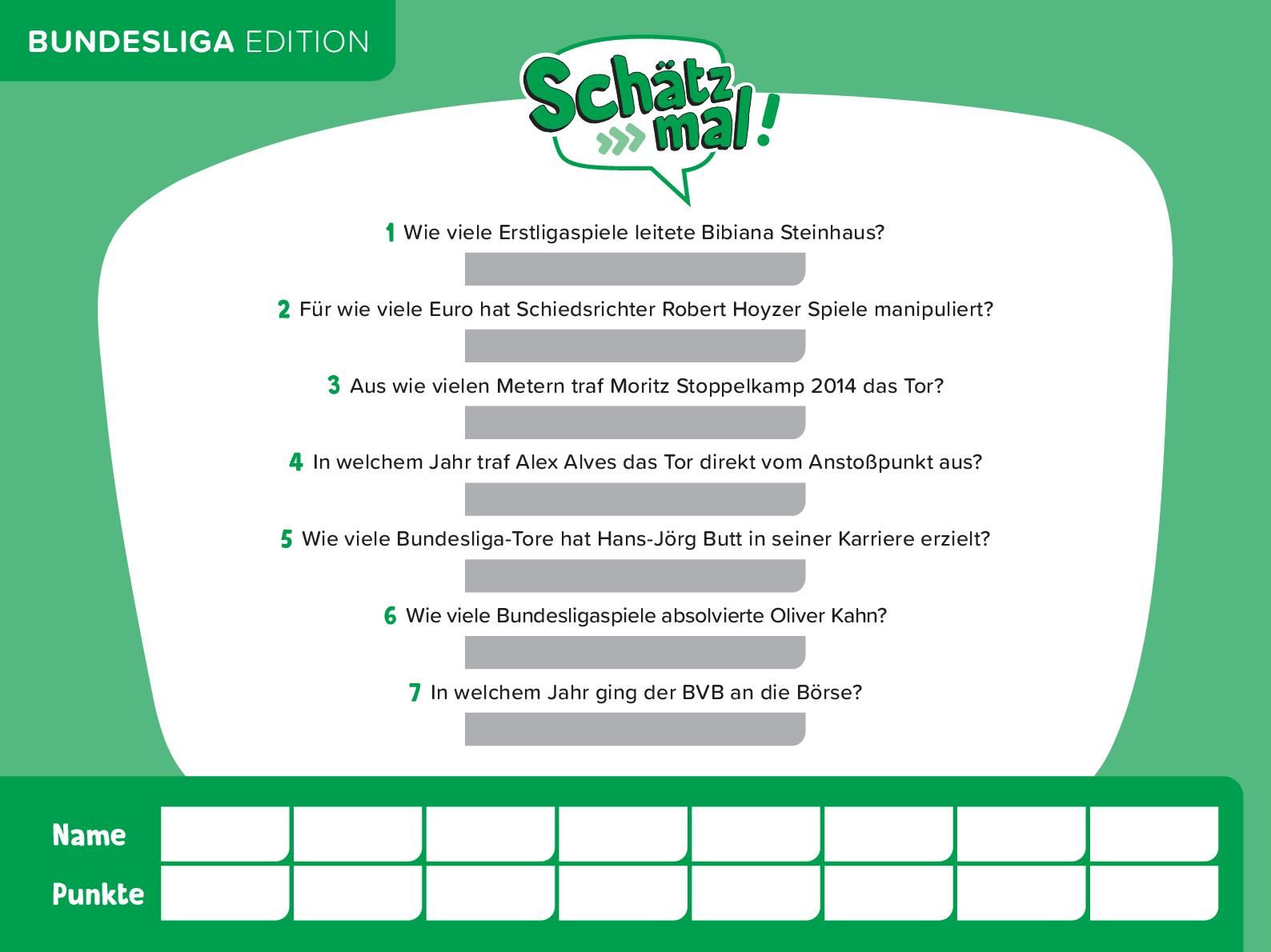 Schätz mal! Bundesliga Offline Edition