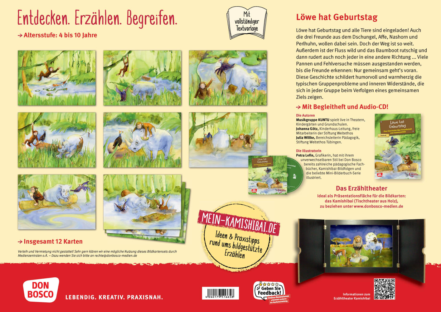 Löwe hat Geburtstag. Kamishibai Bildkartenset