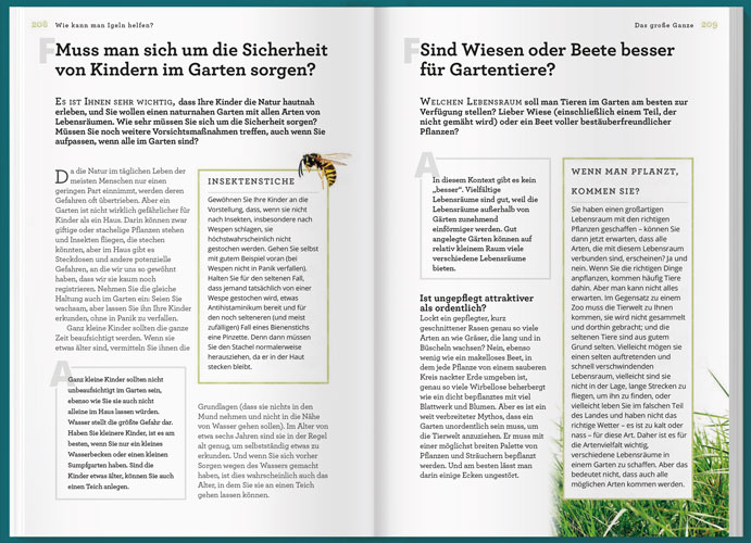 Können Igel schwimmen und gehen Bienen baden?