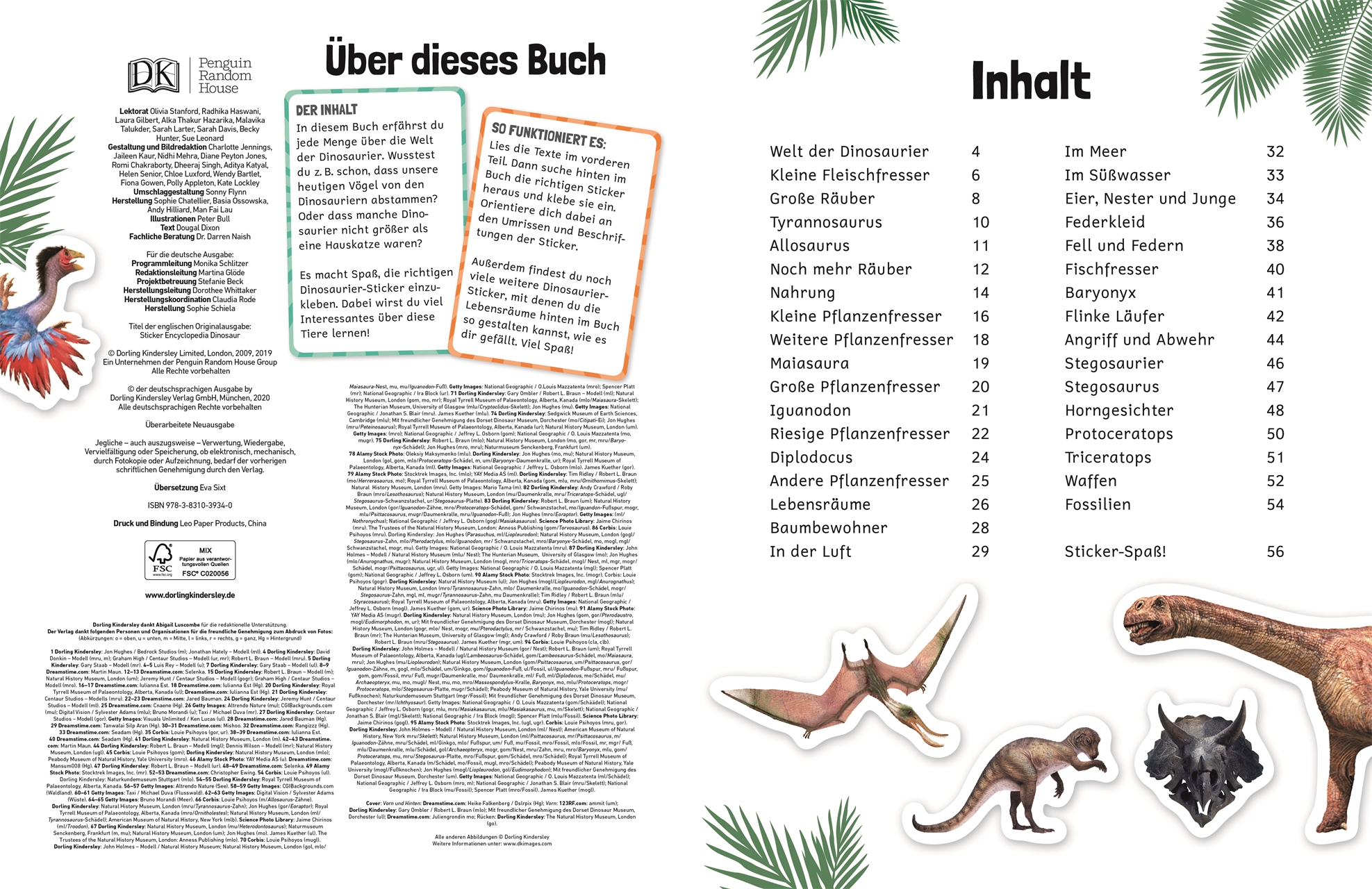 Sticker-Lexikon. Dinosaurier