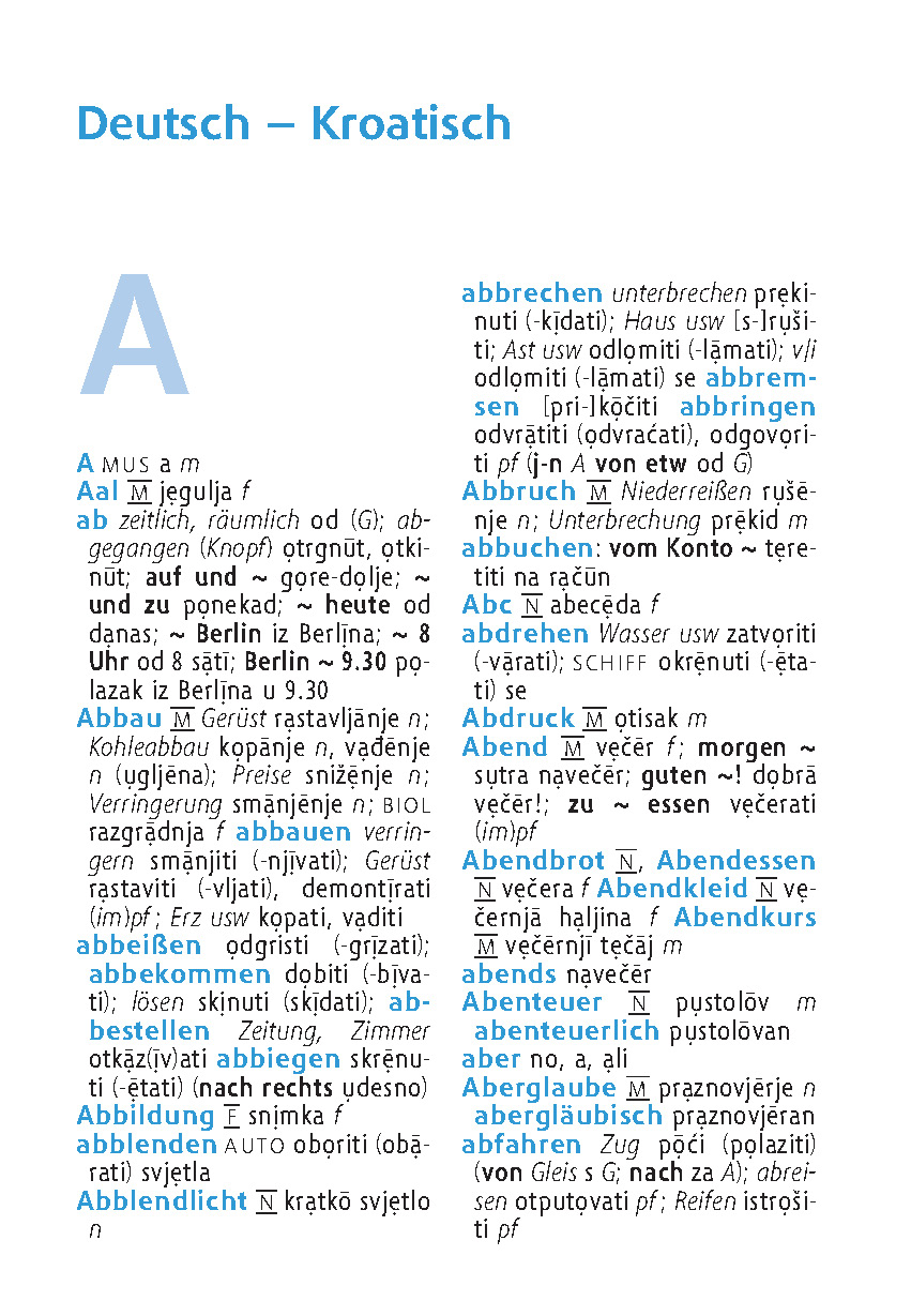 Langenscheidt Universal-Wörterbuch Kroatisch