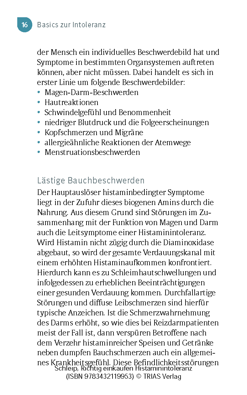 Richtig einkaufen Histamin-Intoleranz