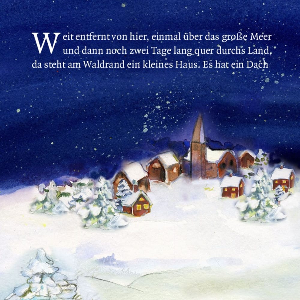 Als Santa Claus mit dem Schlitten kam. Mini-Bilderbuch
