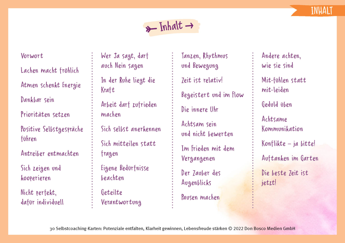 30 Selbstcoaching-Karten: Potenziale entfalten, Klarheit gewinnen, Lebensfreude stärken 30 Selbstcoaching-Karten: Potenziale entfalten, Klarheit gewinnen, Lebensfreude stärken