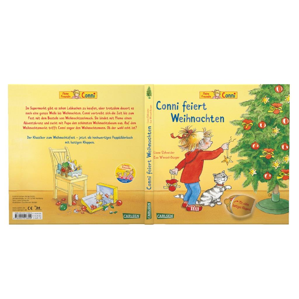 Conni-Pappbilderbuch: Conni feiert Weihnachten (mit Klappen)