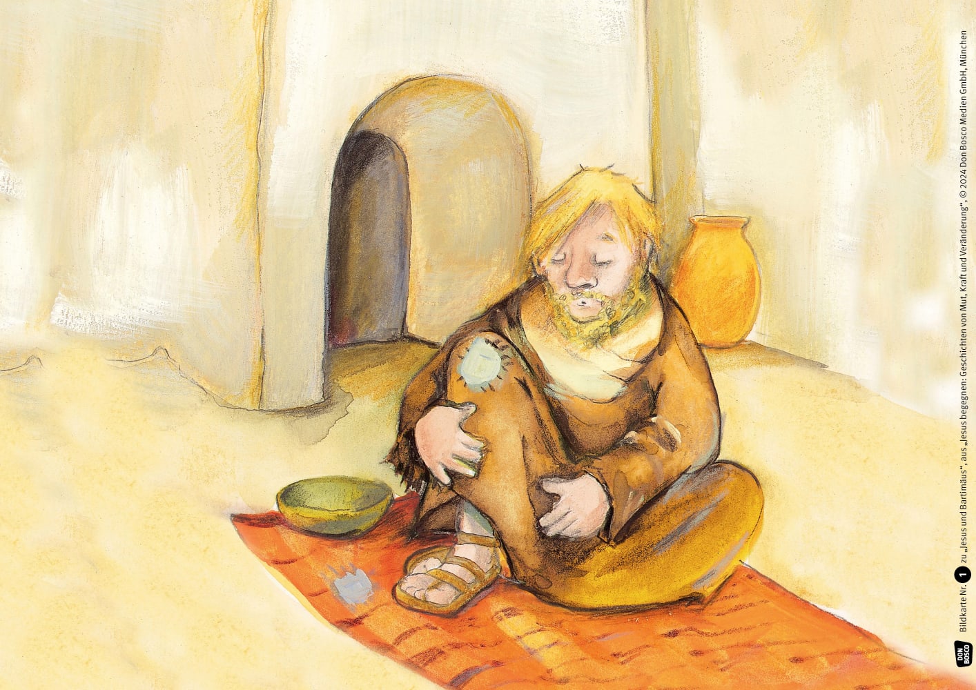 Jesus begegnen: Geschichten von Mut, Kraft und Veränderung. 3 x 5 Kinderbibel-Bildkarten. Mit Arbeitsblättern für Klasse 3 und 4. Kamishibai Bildkartenset