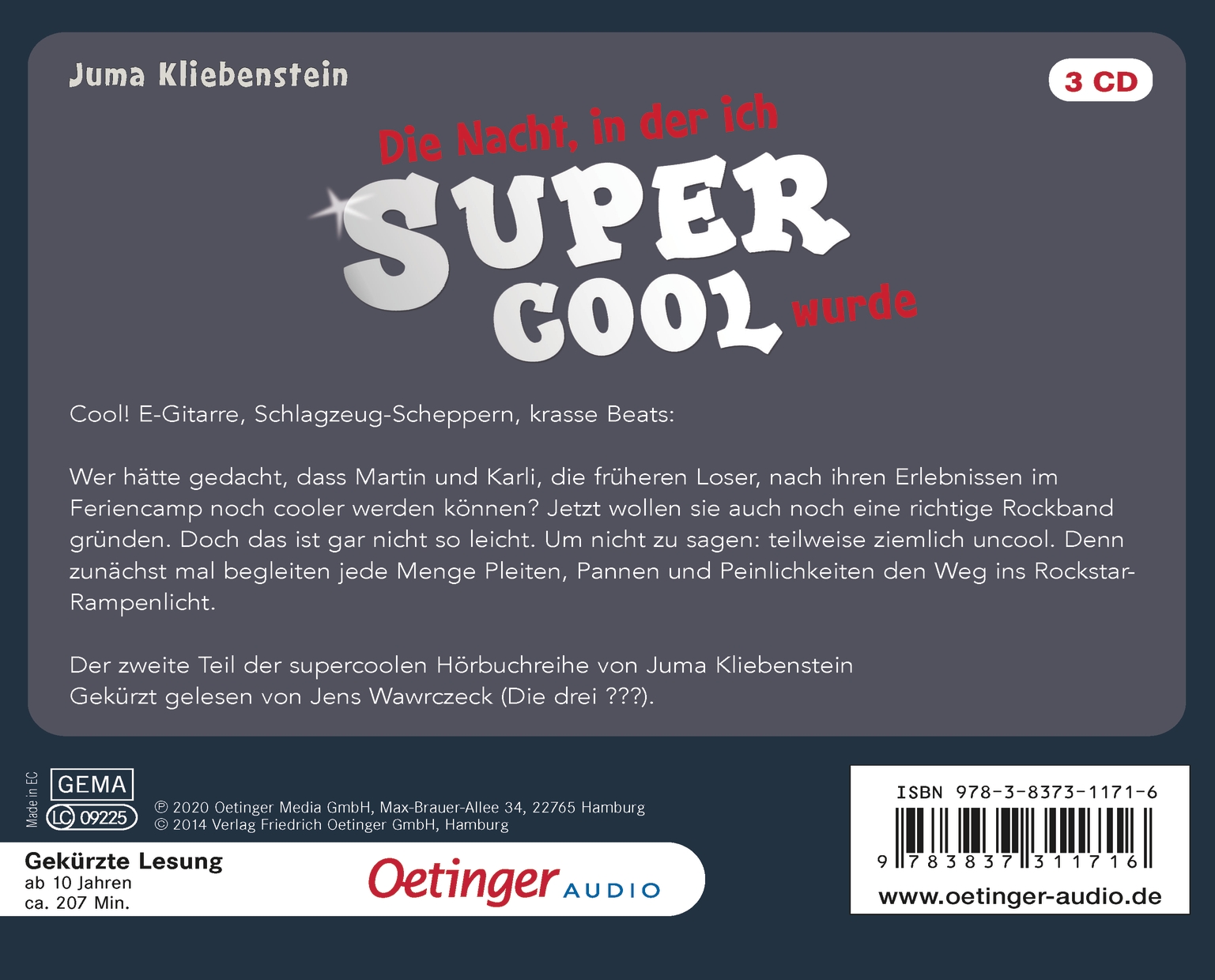 Der Tag, an dem ich cool wurde 2. Die Nacht, in der ich supercool wurde (Audio-CD)