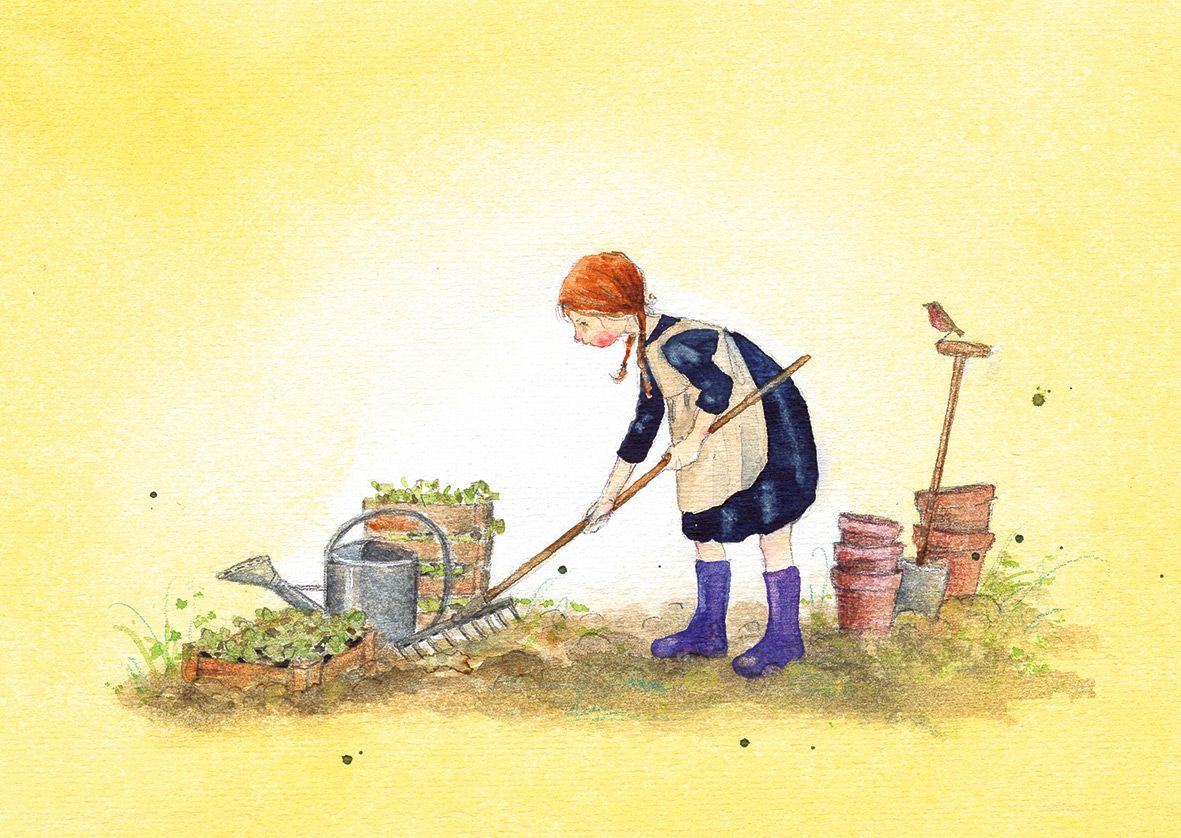 Postkartenbuch »Gartenkinder«