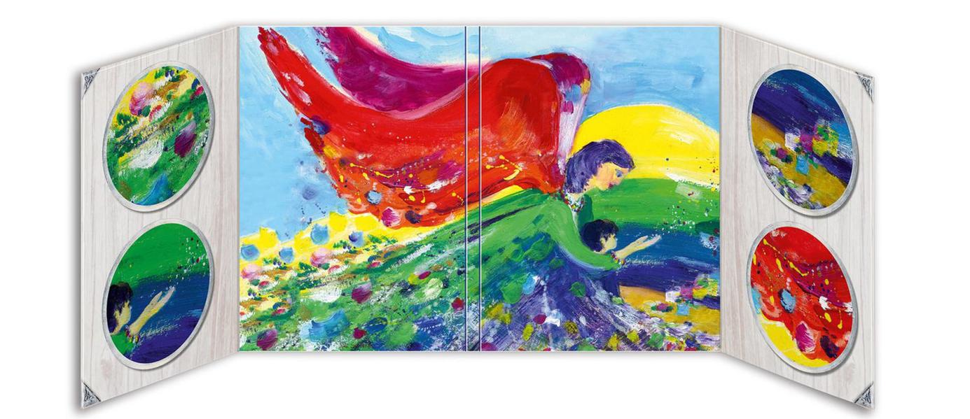 Aufklapp-Altar "Schutzengel" für Kita, Kinderkirche und Familie