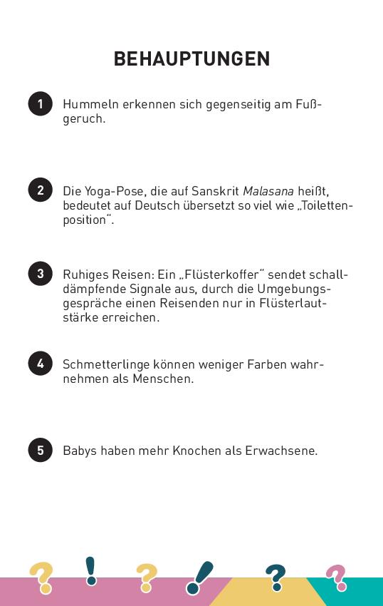 Wahr oder nicht? - Das Quiz-Spiel I ab 10 Jahren