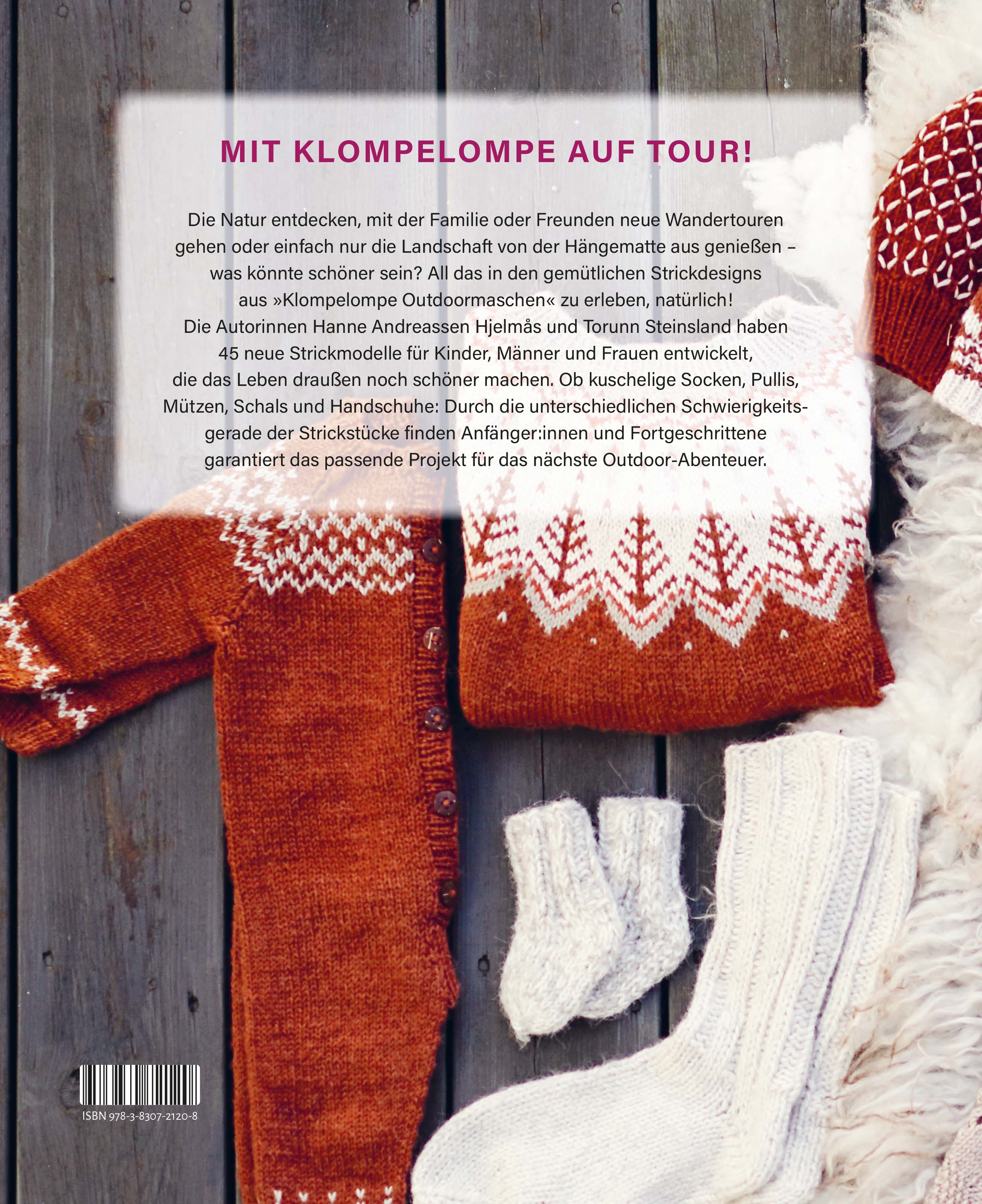Klompelompe Outdoor-Maschen. Pullover und Accessoires fürs Leben draußen