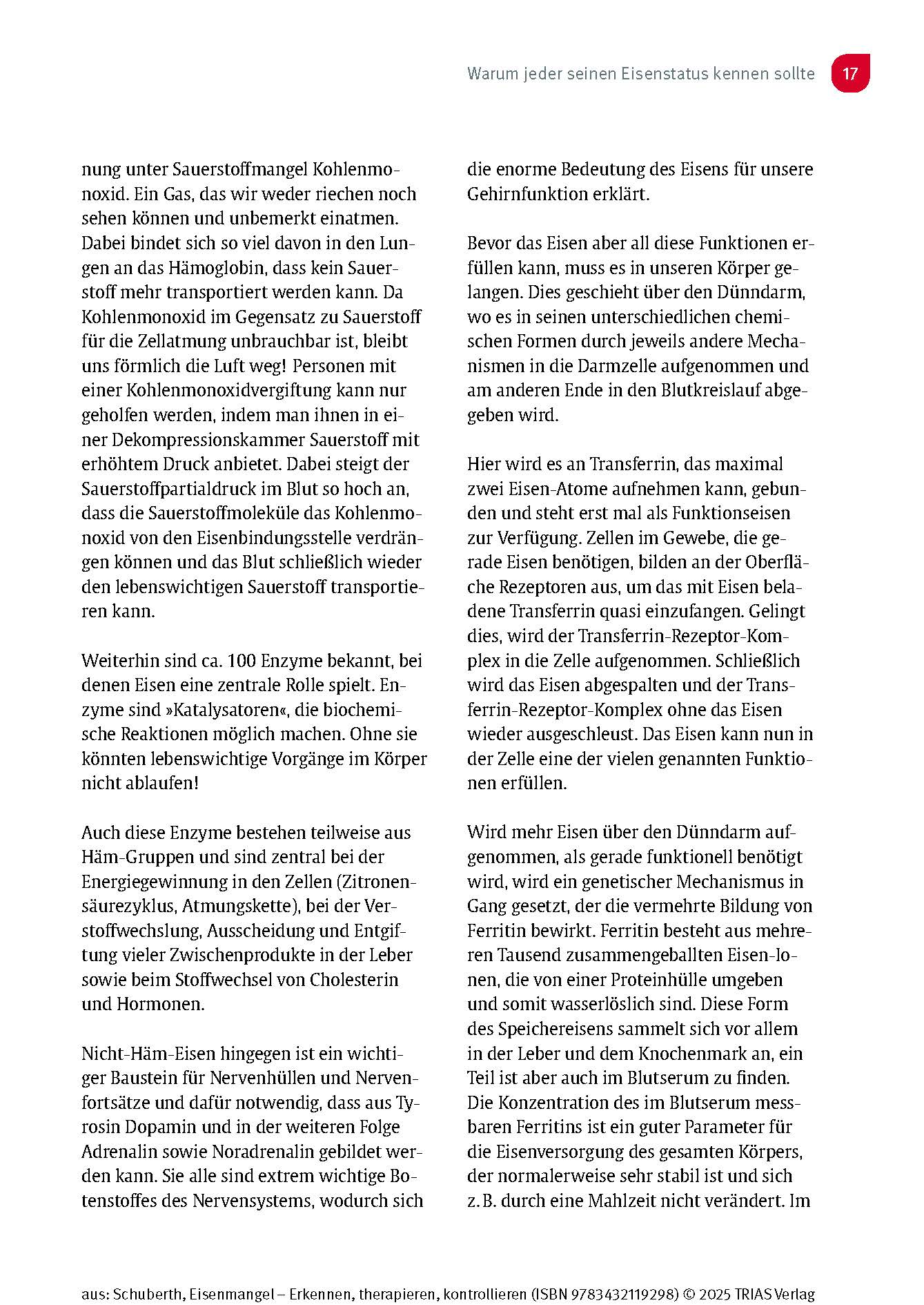 Eisenmangel - Erkennen, therapieren, kontrollieren