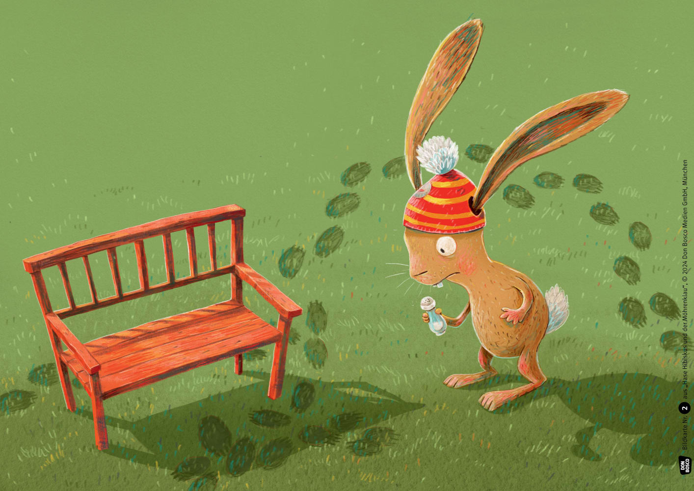 Hase Hibiskus und der Möhrenklau. Kamishibai Bildkartenset