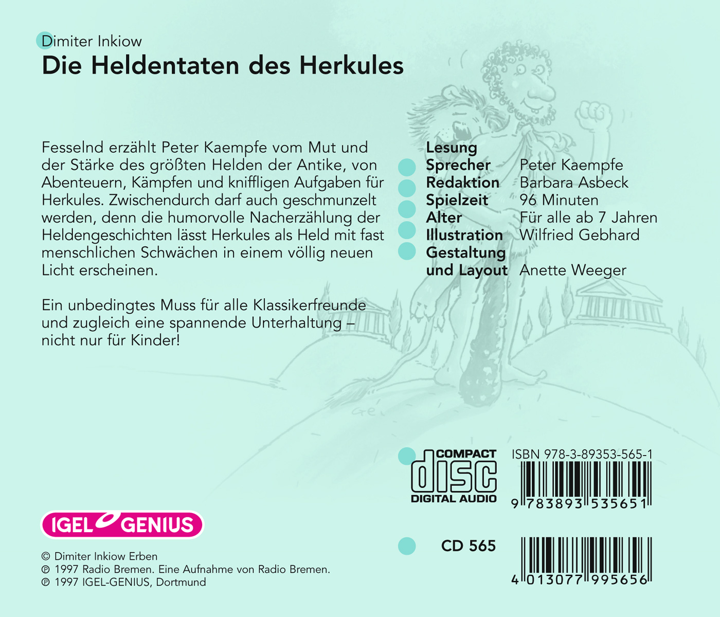 Die Heldentaten des Herkules (Audio-CD)