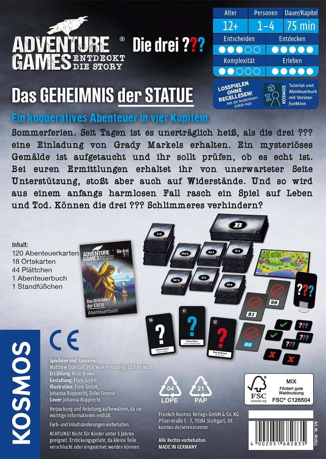 KOSMOS 682835 Adventure Games - Die DREI ??? - Das Geheimnis der Statue