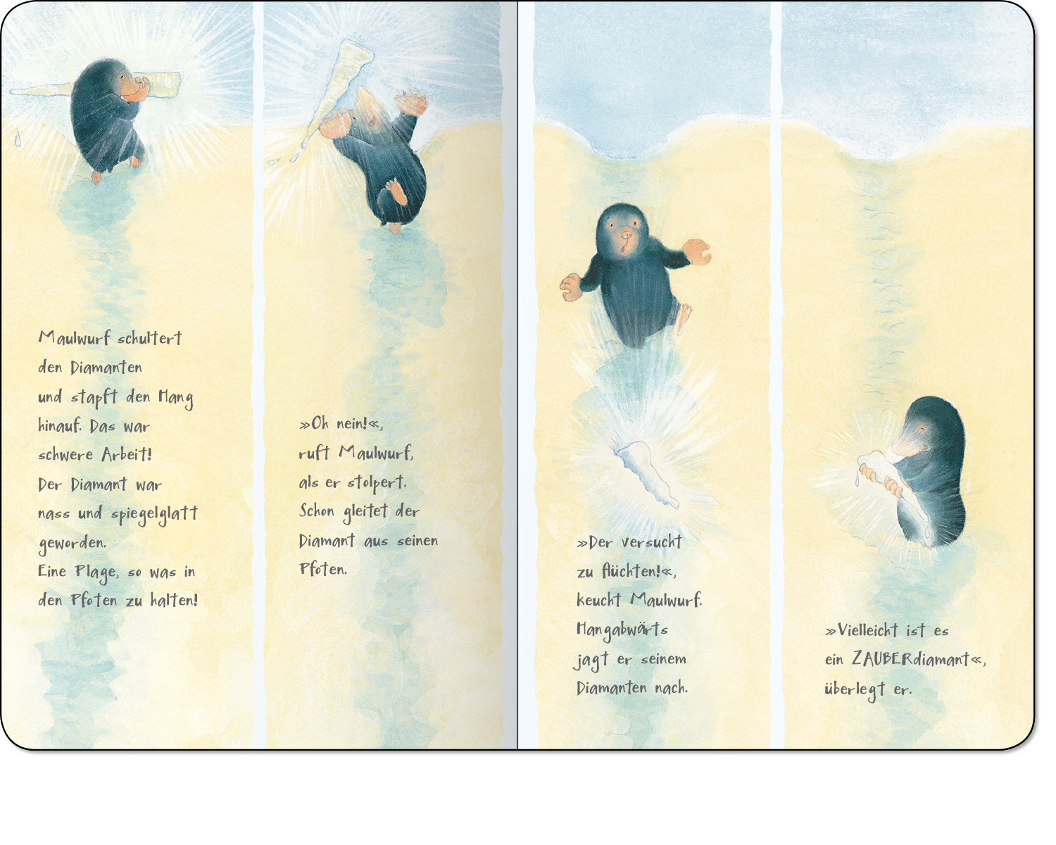 Was glitzert da im Schnee? - Ein buntes Pappbilderbuch über die Kunst, sich verzaubern zu lassen