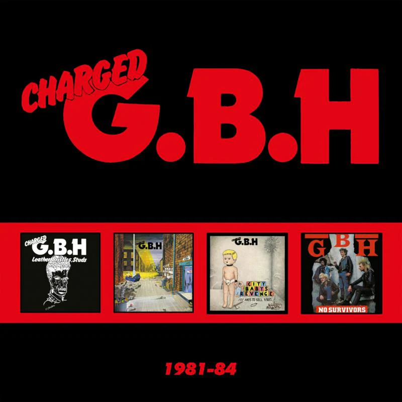 Eine 4CD Box mit 64 Songs aus den einflussreichsten und erfolgreichsten Jahren der Hardcore Punk Legende Charged G.B.H. Disc 1 s