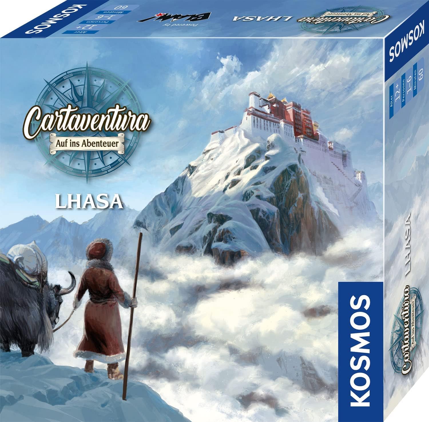 Kosmos 682521 Cartaventura - Lhasa, Abenteuer-Spiel, packendes Gesellschaftsspiel mit Mehreren Enden, für 1-6 Personen, ab 12 Ja