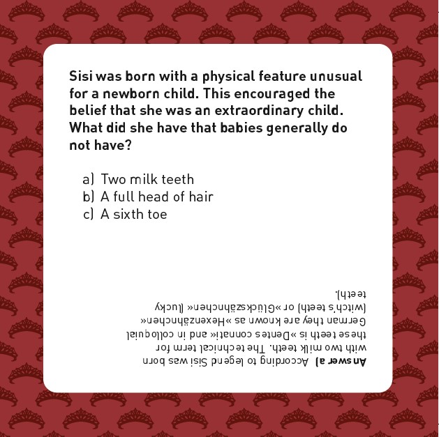 Sisi-Quiz (zweisprachig englisch / deutsch) Sisi-Quiz (zweisprachig englisch / deutsch)