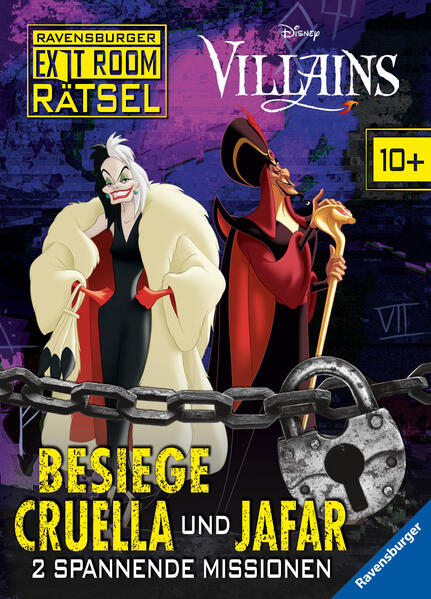 Ravensburger Exit Room Rätsel: Disney Villains - Besiege Cruella und Jafar