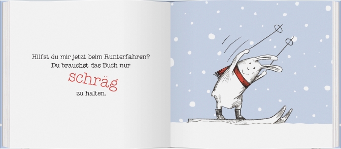 Hase fährt Ski