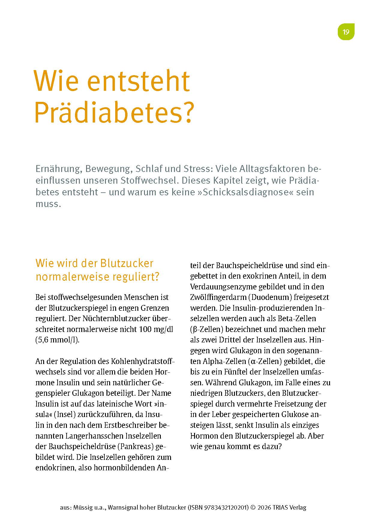 Warnsignal hoher Blutzucker