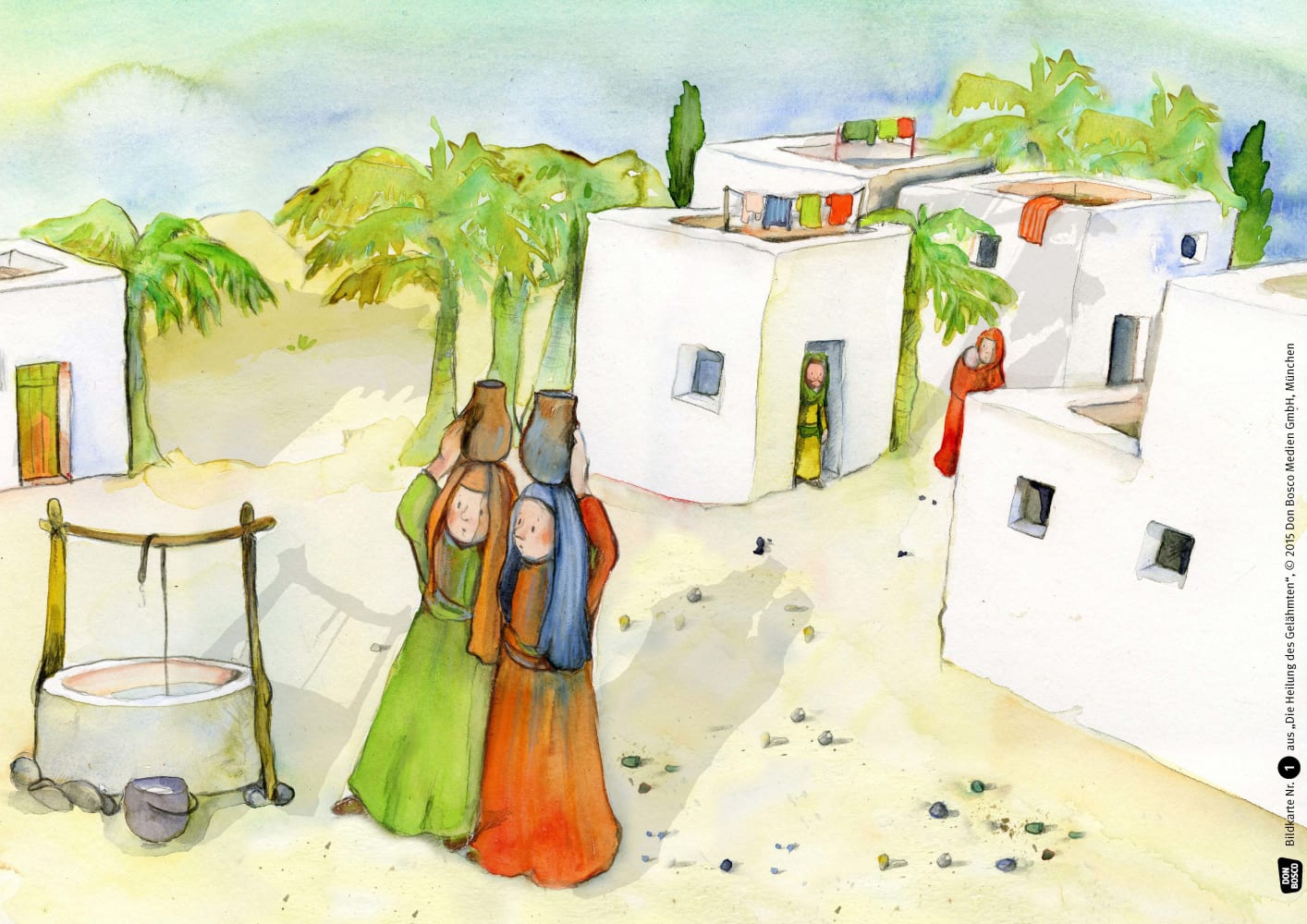 Die Heilung des Gelähmten. Kamishibai Bildkartenset.