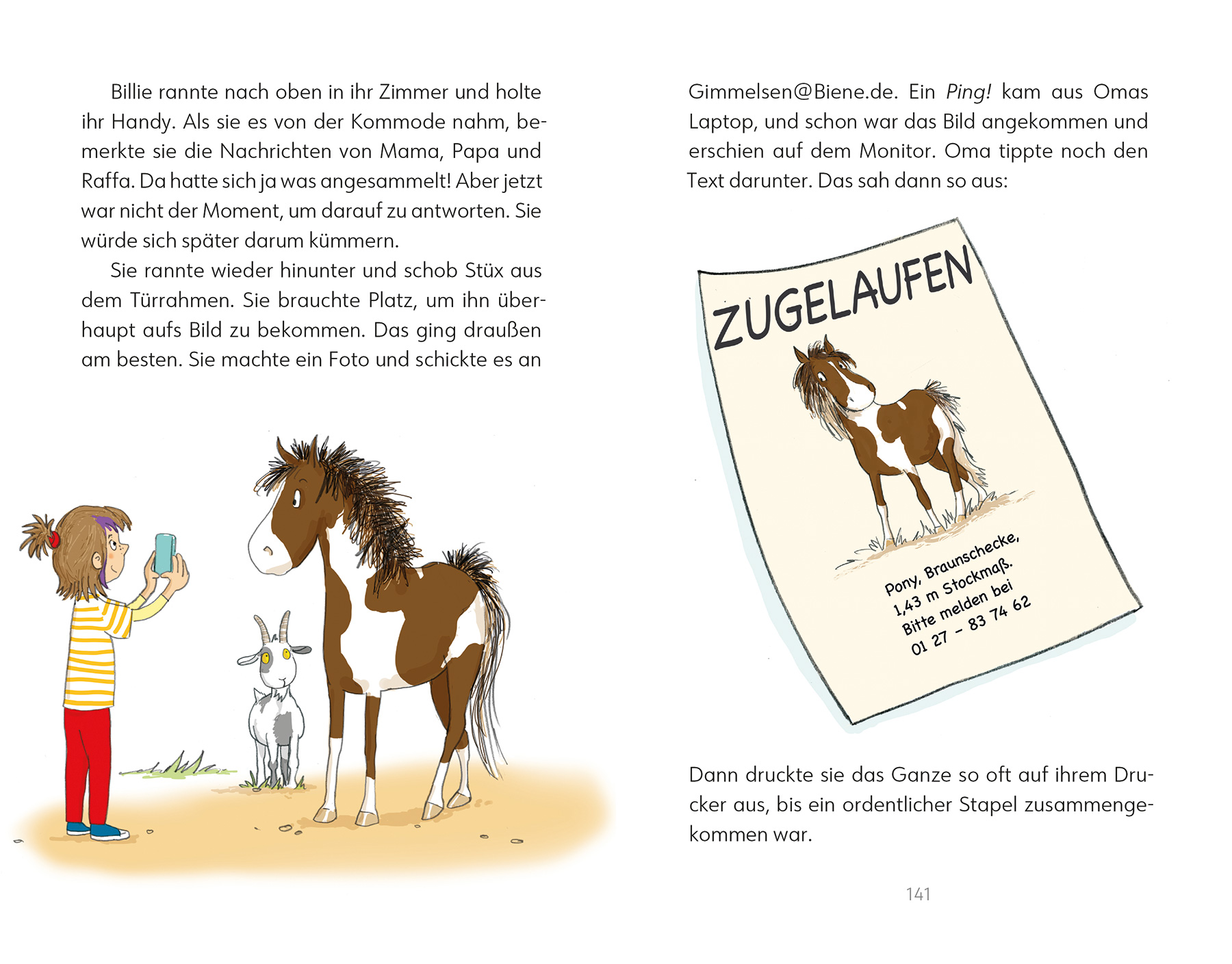 Billie & Stüx. Ein Pony fällt vom Himmel