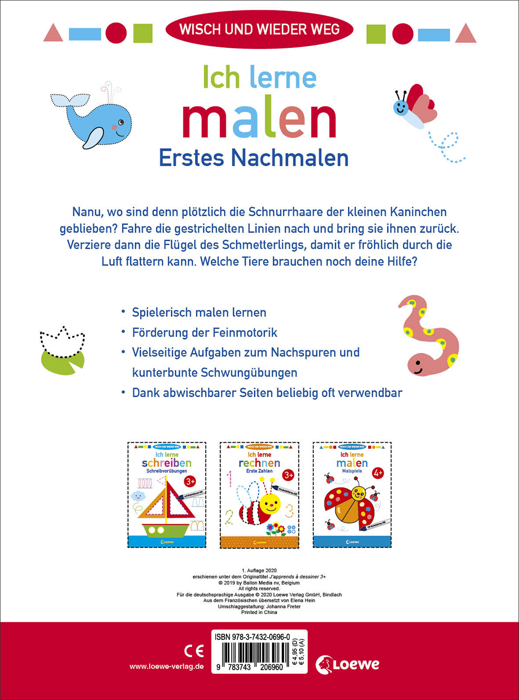 Wisch und wieder weg - Ich lerne malen 3+