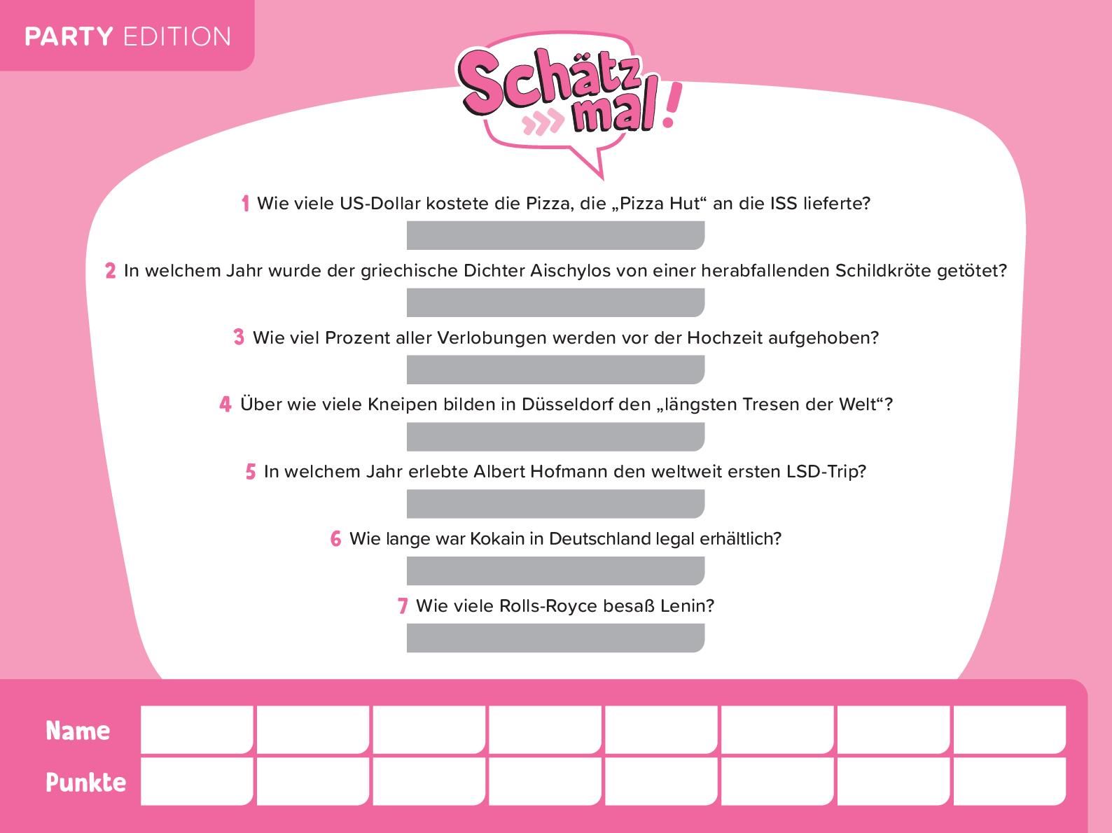 Schätz mal! Party Offline-Edition
