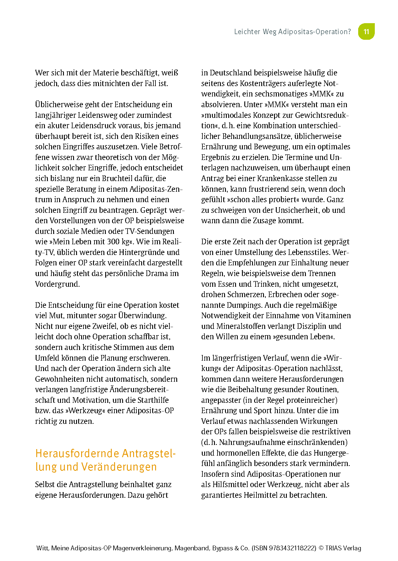 Meine Adipositas-OP. Magenverkleinerung, Magenband, Bypass & Co.