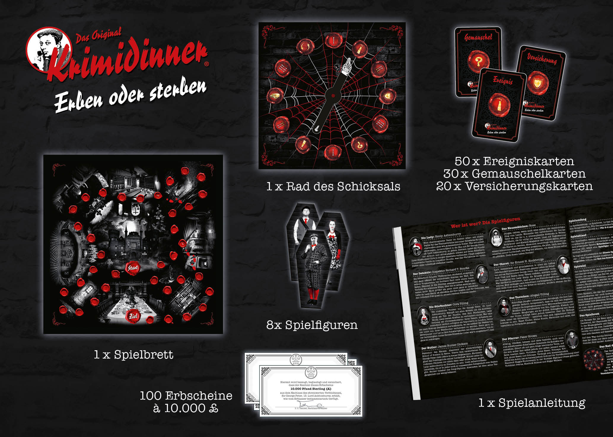 Erben oder Sterben – Das offizielle Spiel zum Original Krimidinner®