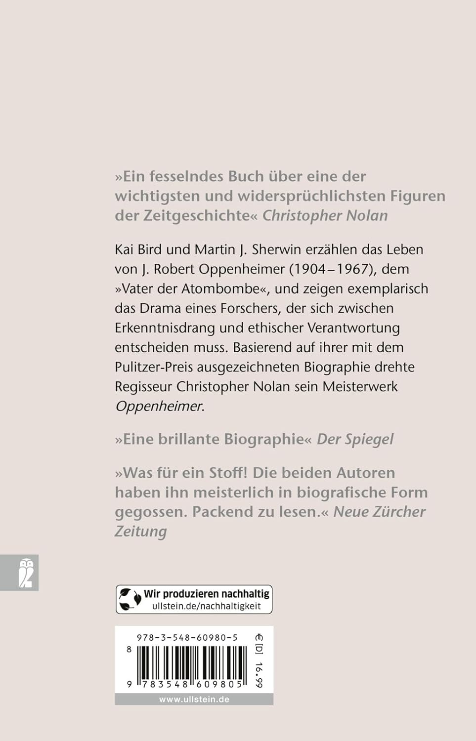 J. Robert Oppenheimer: Die Biographie | Die Vorlage zum neuen Film von Christopher Nolan